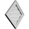 Ekena Millwork Diamond Surface Mount PVC Gable Vent: Non-Functional, w/ 2"W x 1-1/2"P Brickmould Frame, 18"W x 18"H GVPDI18X1802SN - alternate 4